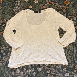 Bay Studio 90’s Y2K Fairy Cottagecore Hobbit Whimsy Eyelet Top Women’s Petite M